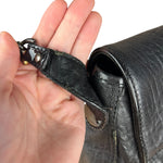 Fendi B Biz Black Leather Shoulder Bag