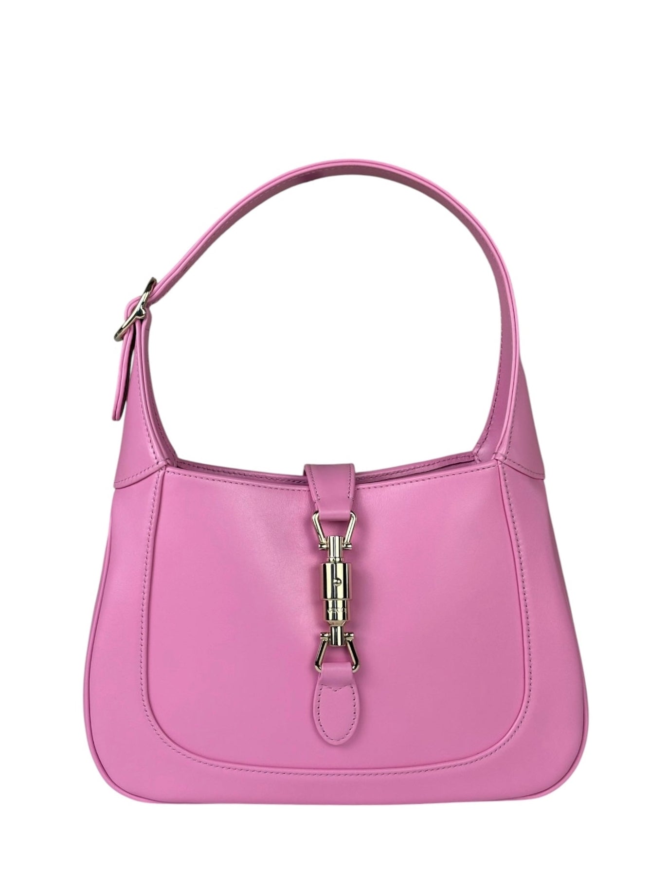 Gucci Pink Leather Jackie 1961 Hobo Bag