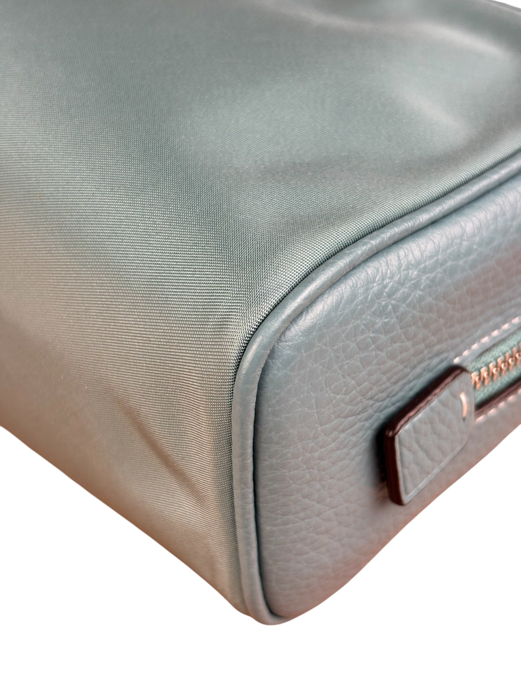 Coach Teal Blue Ellis Boxy Cosmetic Pouch