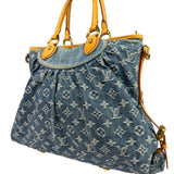 Louis Vuitton Denim/Leather Trim Monogram Neo Cabby Handbag