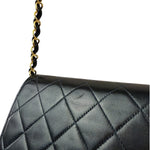 Chanel Balck Quilted Lambskin Square Flap 1991