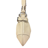 Salvatore Ferragamo Beige Gancini Buckle Shoulder Bag