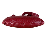 Bottega Veneta Vintage Red Intrecciato Hobo Bag