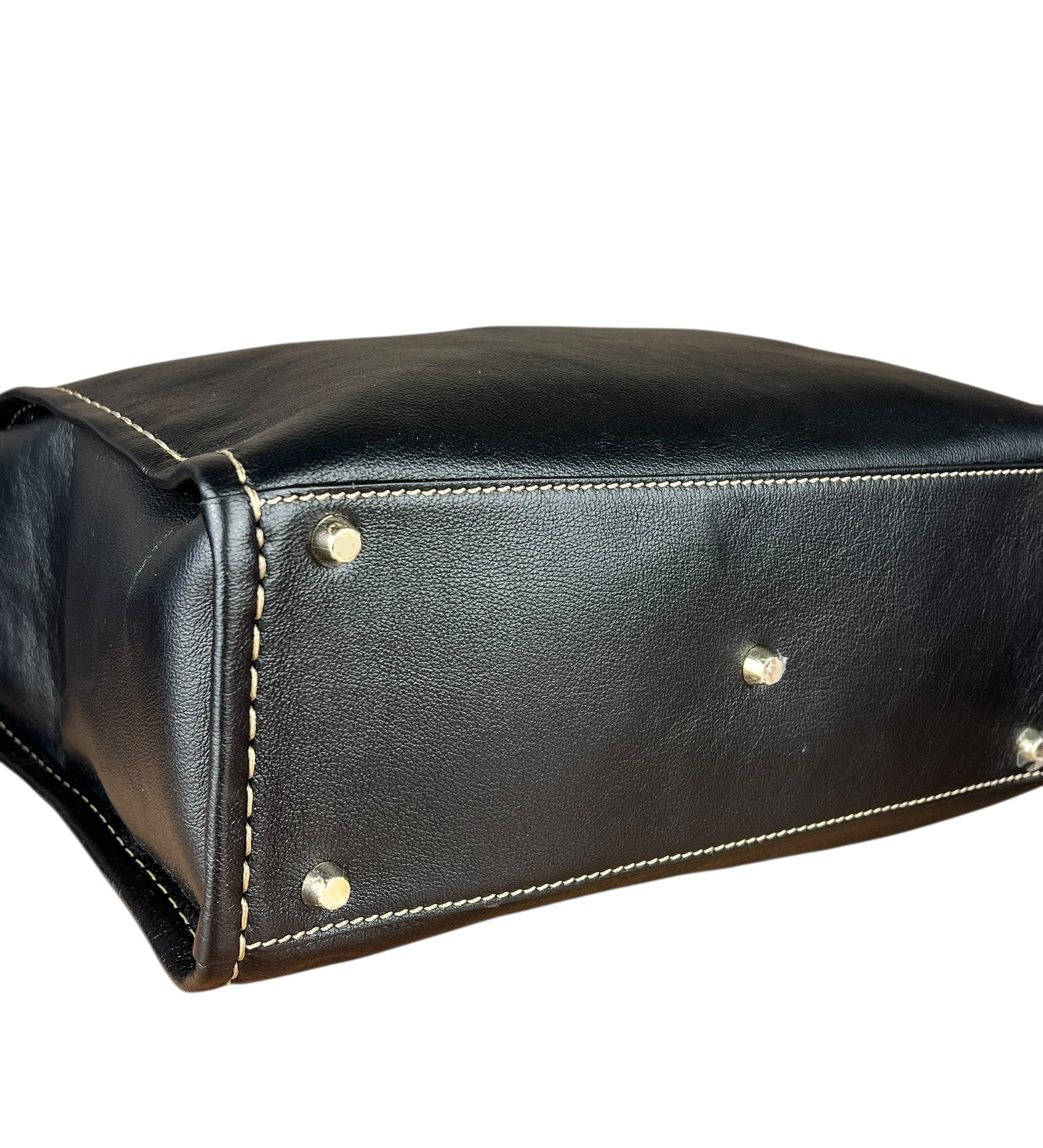 Chloe Edith Black Leather Tote Bag