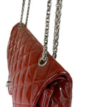 Chanel Red Patent  Quilted Double 2.55 Flap 2009
