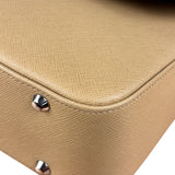 Burberry Vintage Saffiano Leather Flap Shoulder Bag