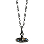 Vivienne Westwood Gunmetal 3D Marble Orb Necklace