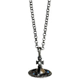 Vivienne Westwood Gunmetal 3D Marble Orb Necklace