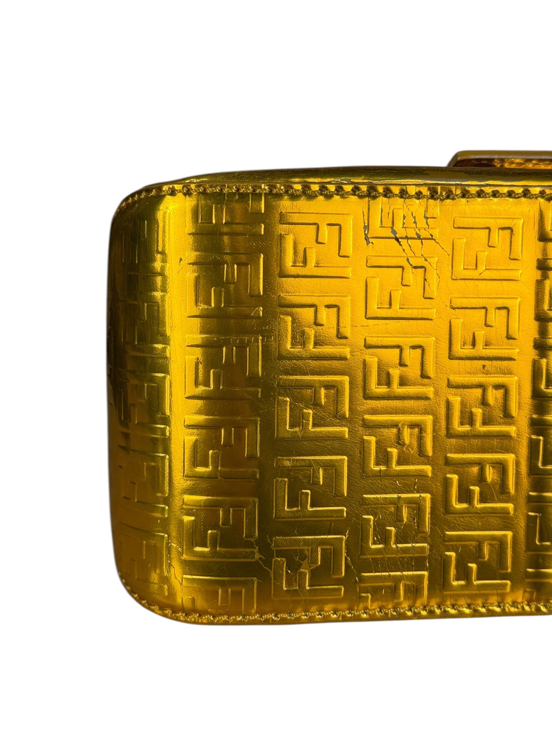 Fendi Metallic FF Mini Mamma Baguette