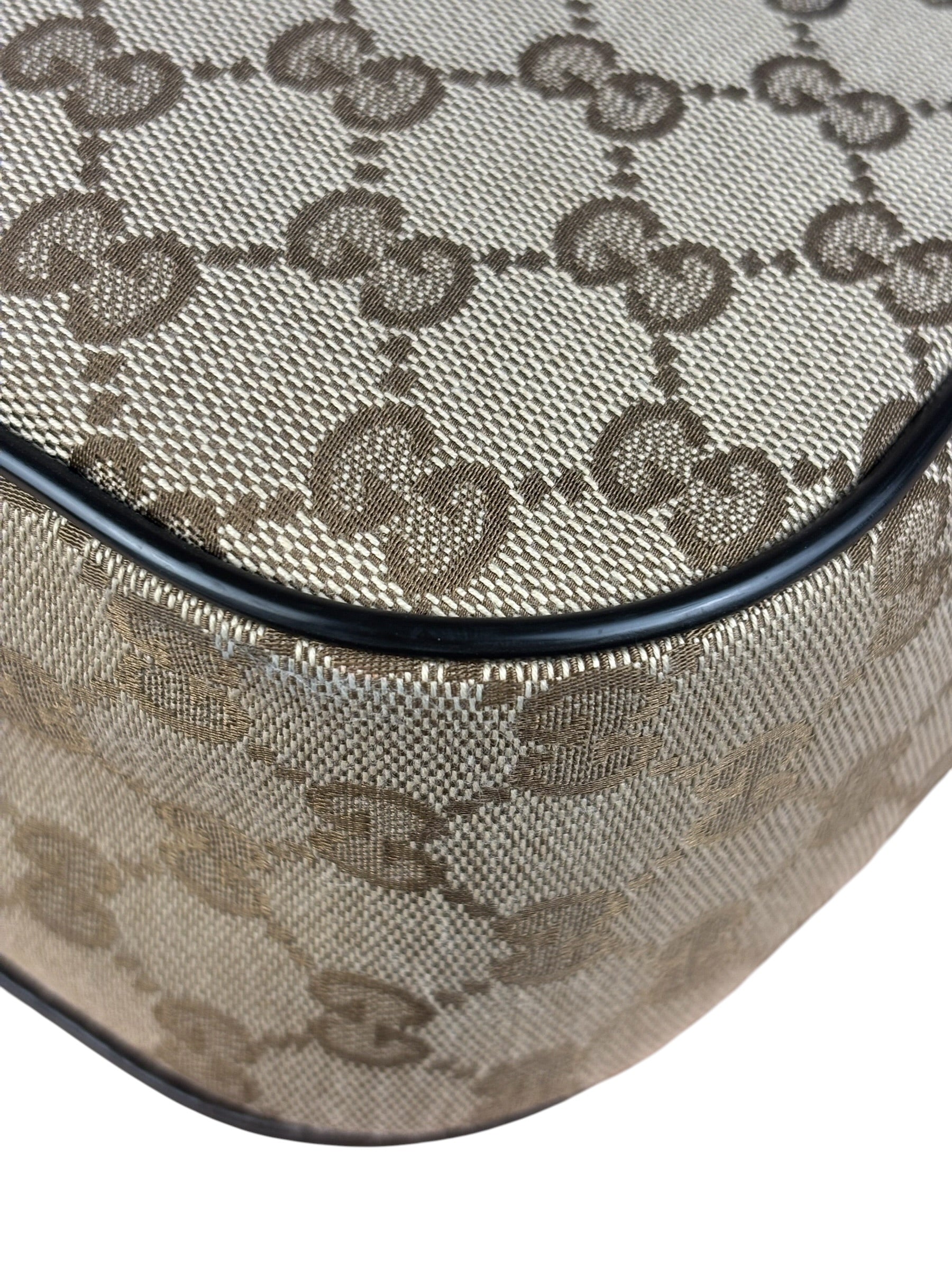 Gucci GG Canvas Print Flap Messenger Bag