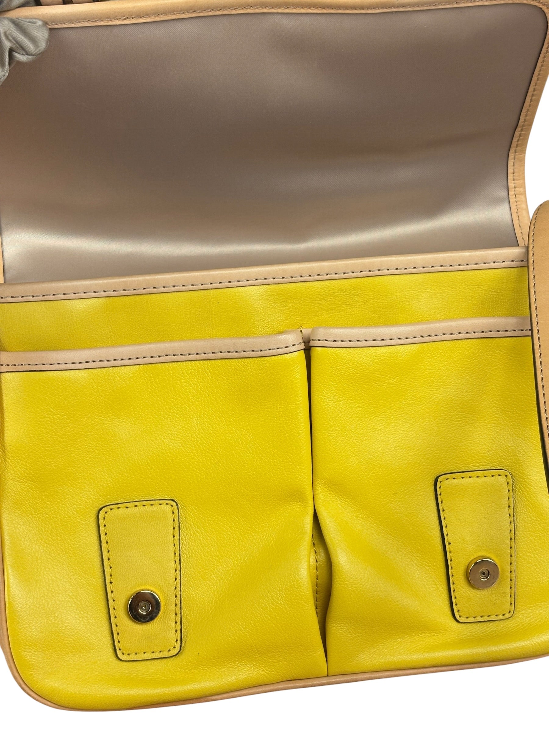 Coach Park Tricolor Leather Flap Crossbody Bag