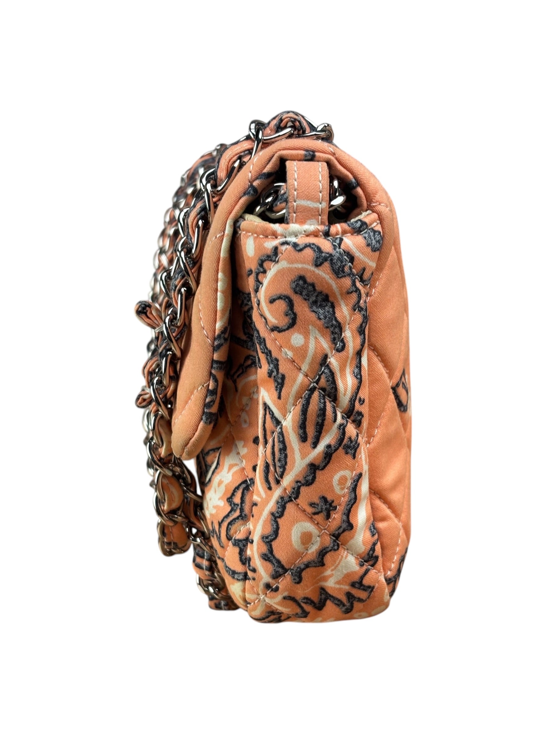 Chanel Pink Paisley Bandana Print Flap Bag