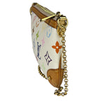 Louis Vuitton White Leather Milla Pochette MM