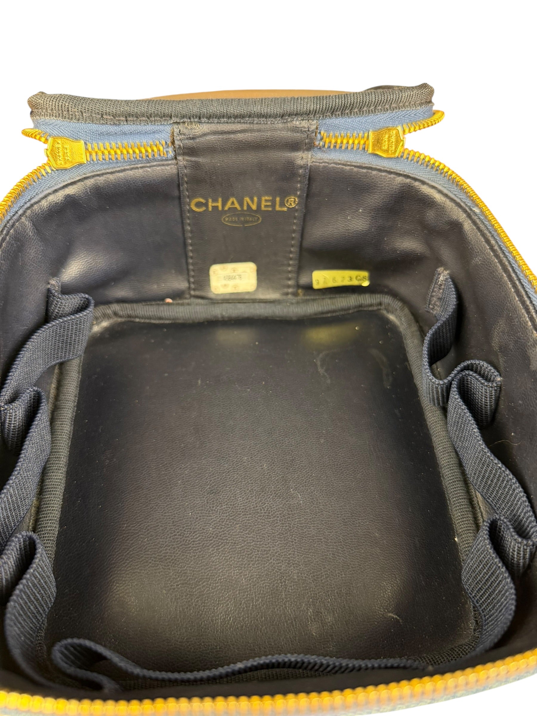 Chanel Denim Vanity Case Handbag 1997