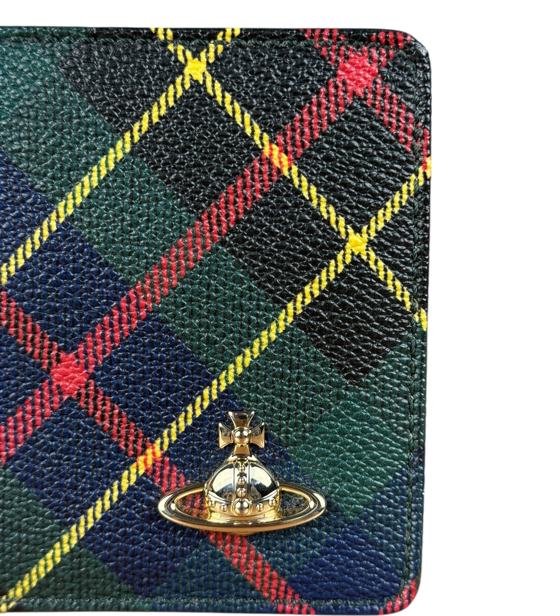 Vivienne Westwood Multicolor Plaid Bifold Wallet