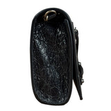 Balenciaga Black Leather Le City Clutch