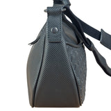 Bottega Veneta Black Coated Canvas PVC Shoulder Bag