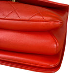 Chanel Red Quilted Coco Handle 2Way Handbag 2019
