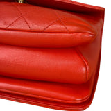 Chanel Red Quilted Coco Handle 2Way Handbag 2019