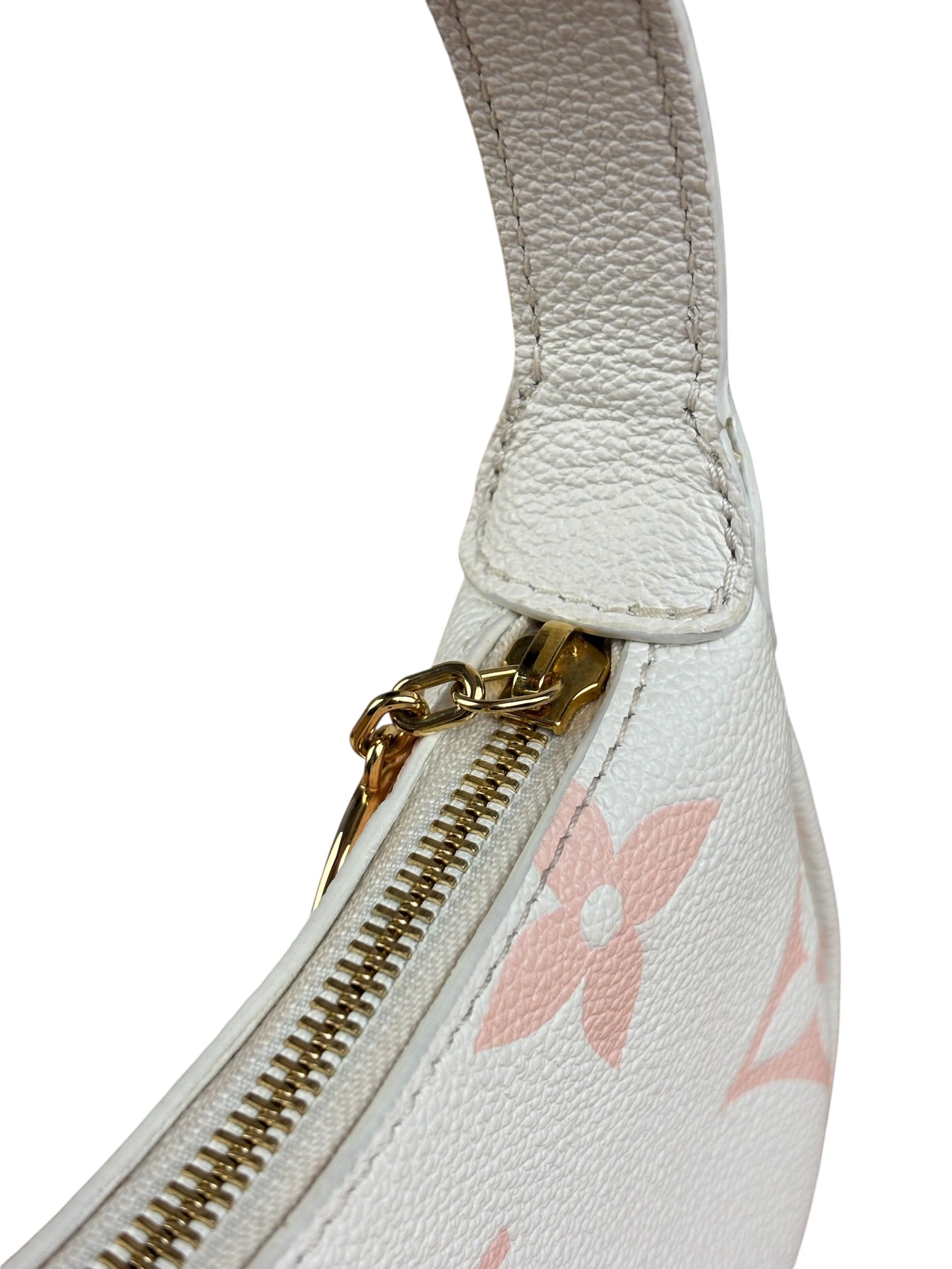 Louis Vuitton White Leather Monogram Moon Empreinte Pochette