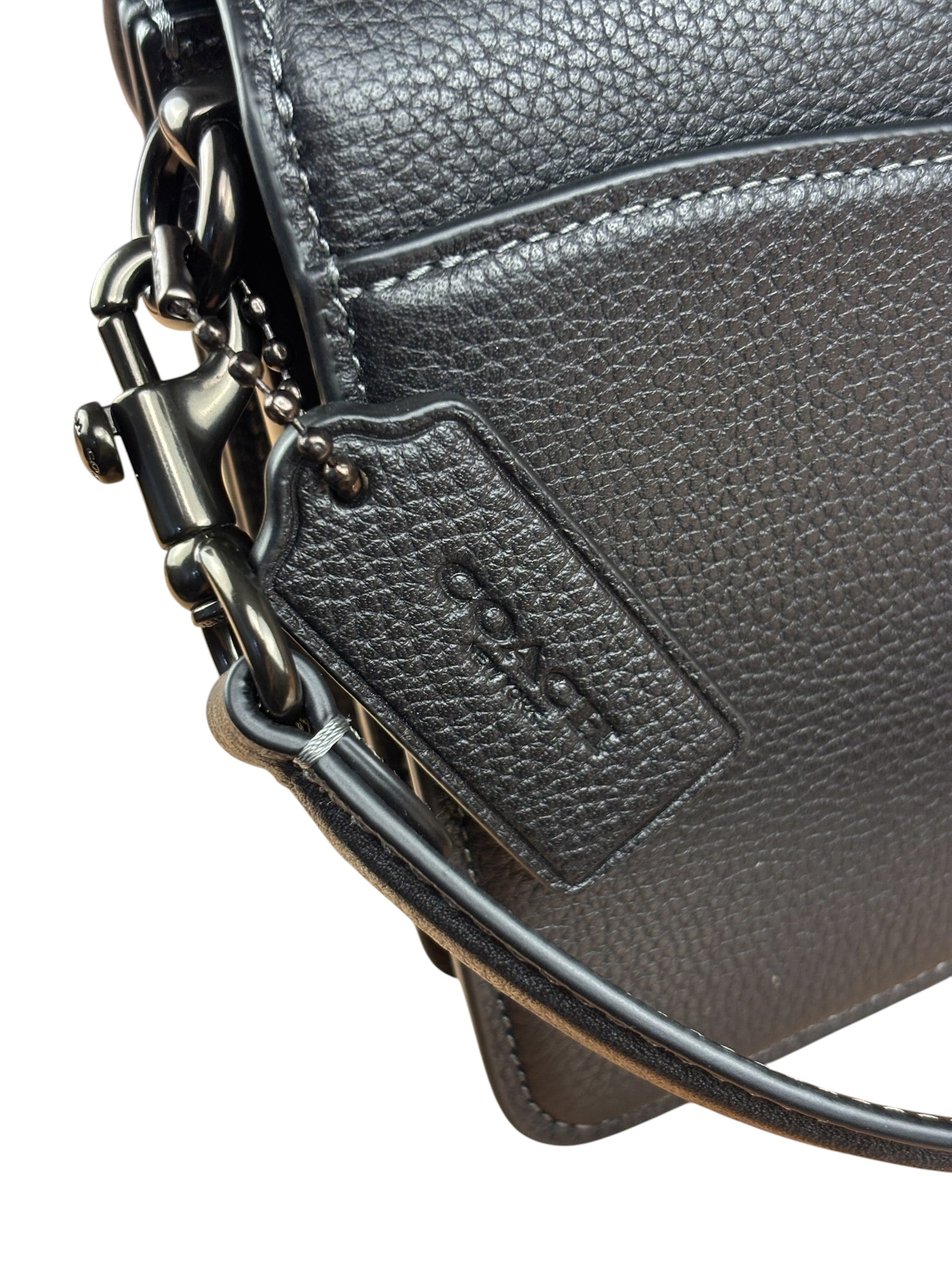 Coach Black Leather Tabby Two-Way Bag