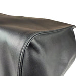 Telfar Black Leather Unisex Shopping Bag