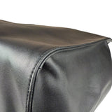 Telfar Black Leather Unisex Shopping Bag