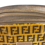 Fendi Vintage Brown PVC Leather Zucca Crossbody Bag