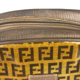 Fendi Vintage Brown PVC Leather Zucca Crossbody Bag