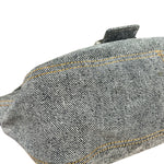 Fendi Light Denim Toned Canvas Baguette Shoulder Bag