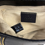 Gucci Black Leather Snaffle Bit Shoulder Bag