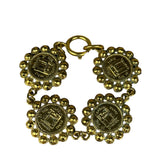 Chanel Gold Rue Cambon Medallion Bracelet