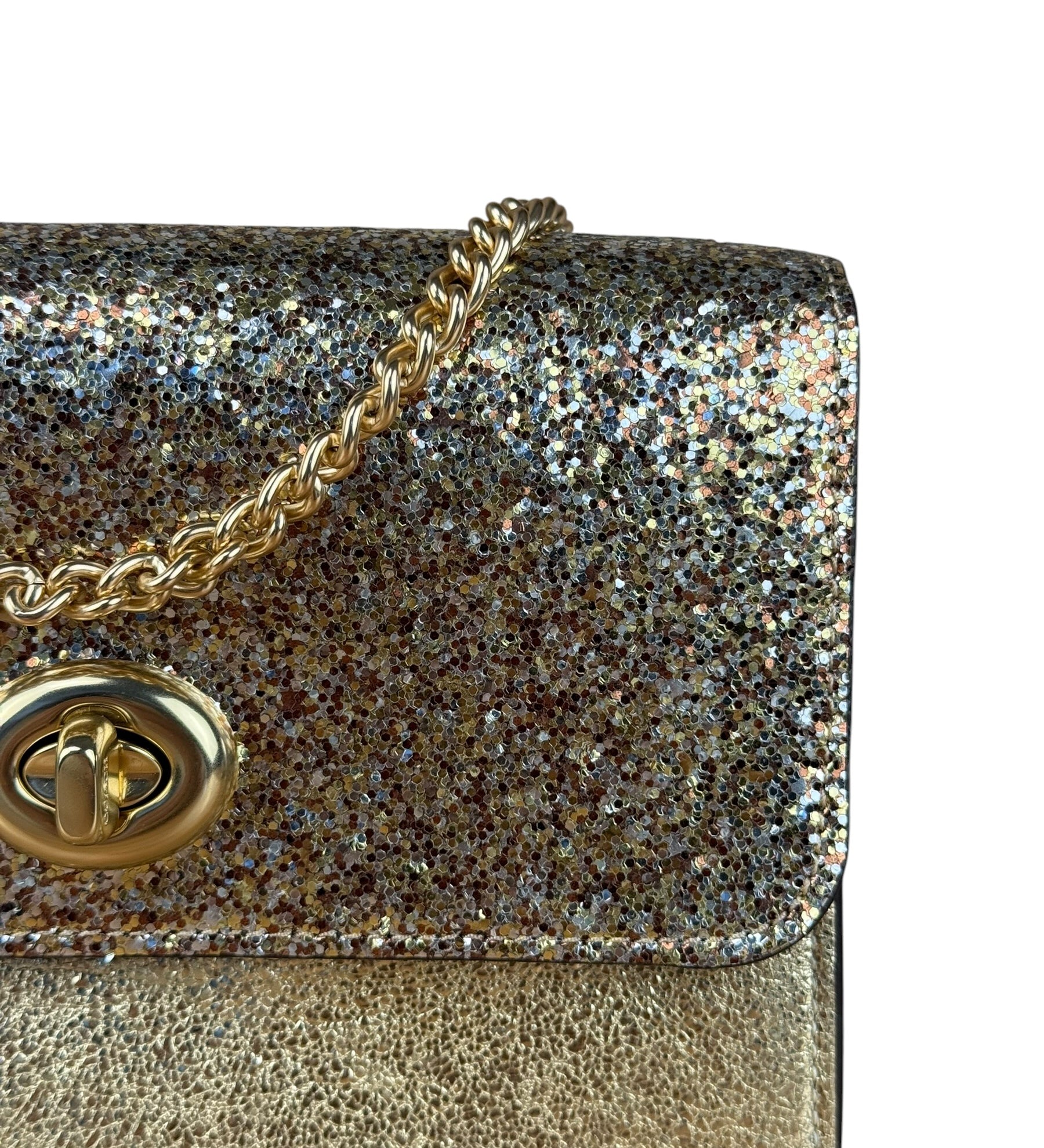 Coach Glitter Bowery Flap Crossbody
