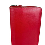 Hermes Rouge Epsom Leather Vintage Organizer Wallet