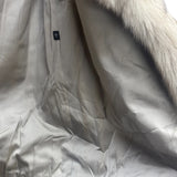 Saga White/Grey Fox Fur Coat