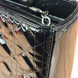 Christian Dior Black Cannage Quilted Leather Medium Lady Dior Handbag