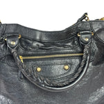Balenciaga Black Leather Giant 12 City Bag