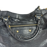 Balenciaga Black Leather Giant 12 City Bag