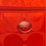 Coach Red/Orange Nylon Getaway Signature File Crossbody