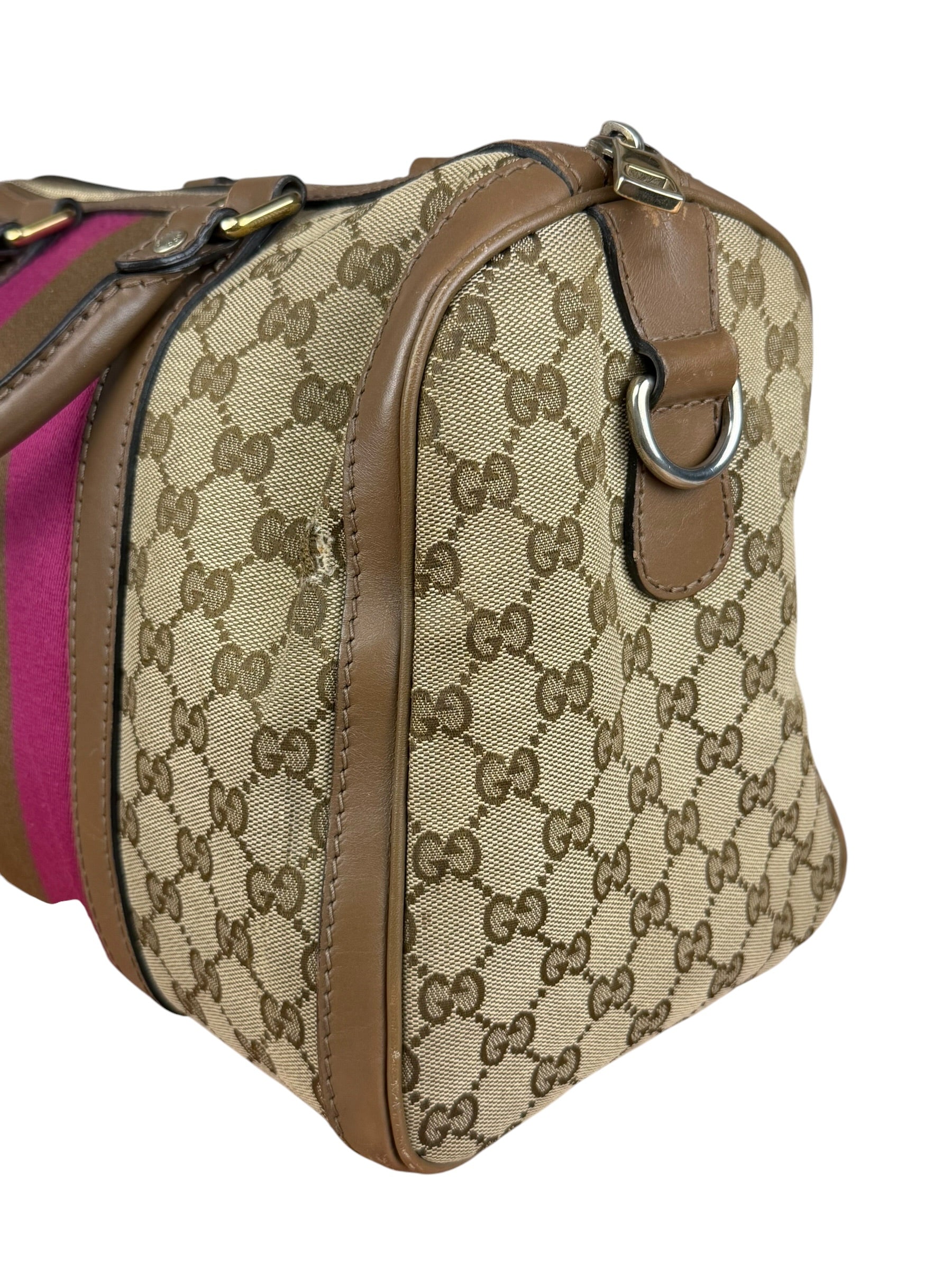 Gucci Vintage GG Web Joy Mini Boston