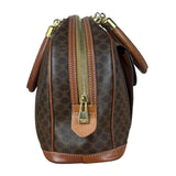 Celine Vintage Macadam Print Bowler Top Handle Bag