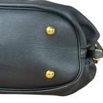 Louis Vuitton Perforated Monogram Mahina Hobo Bag Black