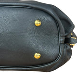 Louis Vuitton Perforated Monogram Mahina Hobo Bag Black