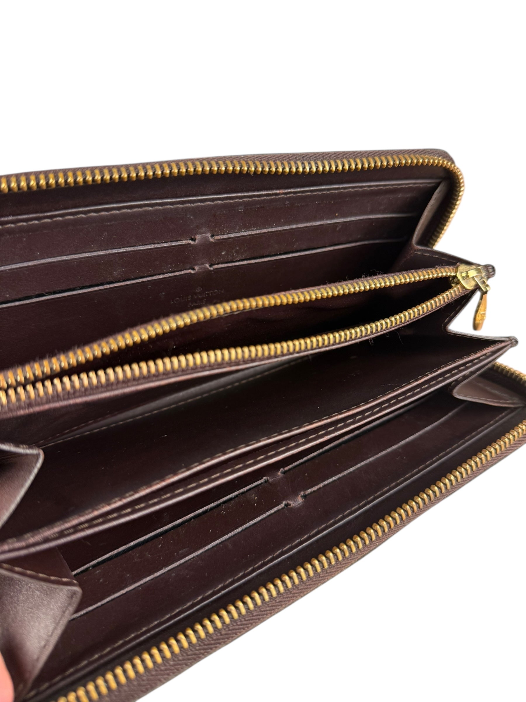 Louis Vuitton Monogram Vernis Amarante Long Zippy Wallet