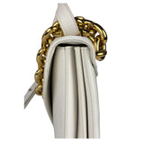 Bottega Veneta White Leather Mount Shoulder Bag