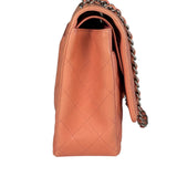 Chanel Pink Quilted Lambskin Classic Large Double Flap Bag 2012