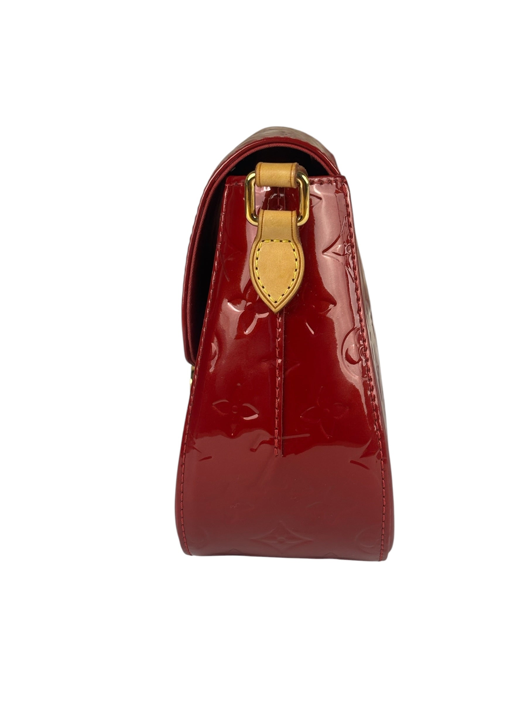 Louis Vuitton Monogram Red Vernis Bellflower Crossbody