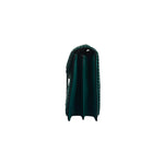Bvlgari Green Leather Serpenti Forever Shoulder Bag