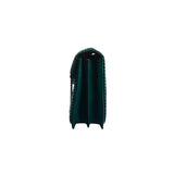 Bvlgari Green Leather Serpenti Forever Shoulder Bag