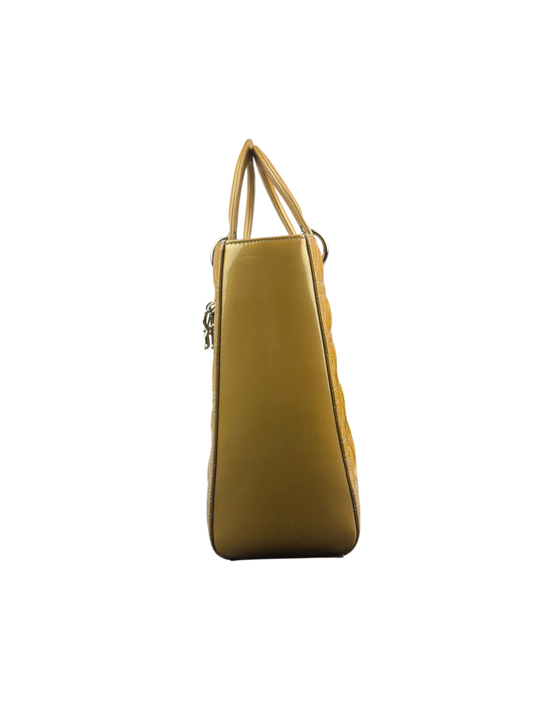 Christian Dior Gold Patent L Lady Dior
